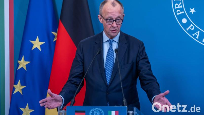 Die Antwort des Kanzlers auf Trumps Friedensrat lautet: Nein, aber ... . Bild: Michael Kappeler/dpa