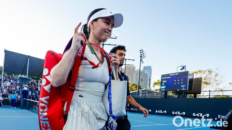 Bitteres Ende: Auch im Doppel ist für Eva Lys in Melbourne Schluss. (Archivbild) Bild: Frank Molter/dpa
