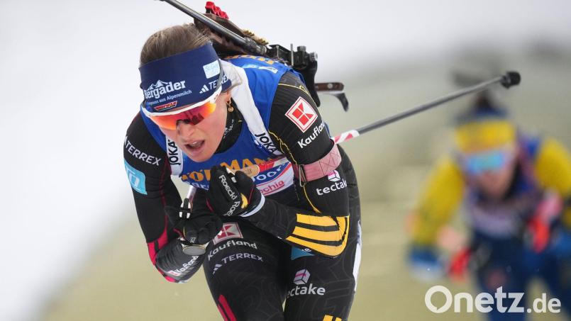 Marlene Fichtner knüpfte an ihre Leistung aus dem Einzel an. Bild: Petr David Josek/AP/dpa
