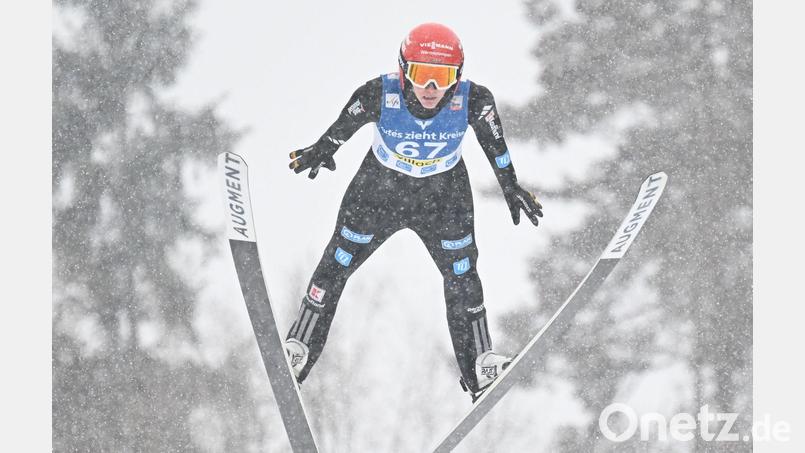 Selina Freitag belegte beim Skisprung-Weltcup in Sapporo Platz vier. (Archivbild) Bild: Barbara Gindl/APA/dpa