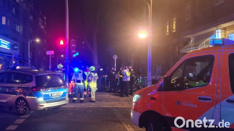 In einer Wohnung in der Wichmannstraße sind am Sonntagabend mehrere Menschen durch Schüsse verletzt worden. Bild: Sophia Weimer/dpa