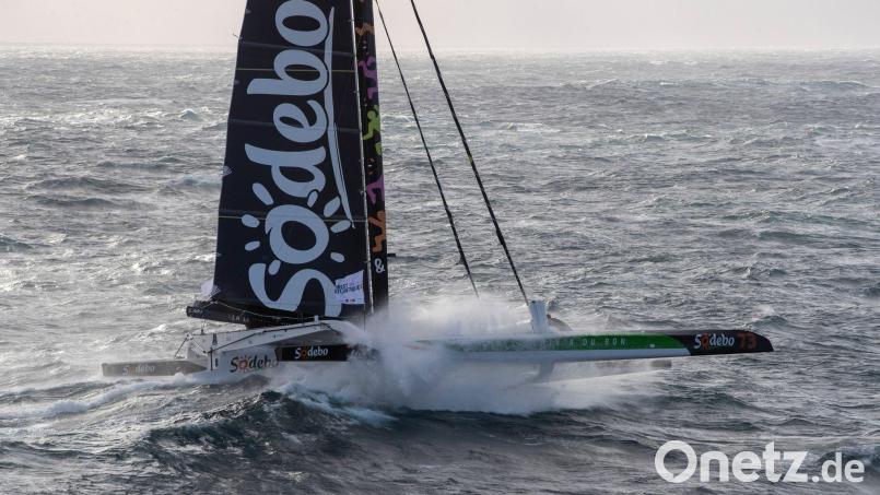 Die Sodebo war so schnell wie noch kein Boot zuvor. (Archivbild) Bild: Alexis Courcoux/Brest Atlantiques/dpa