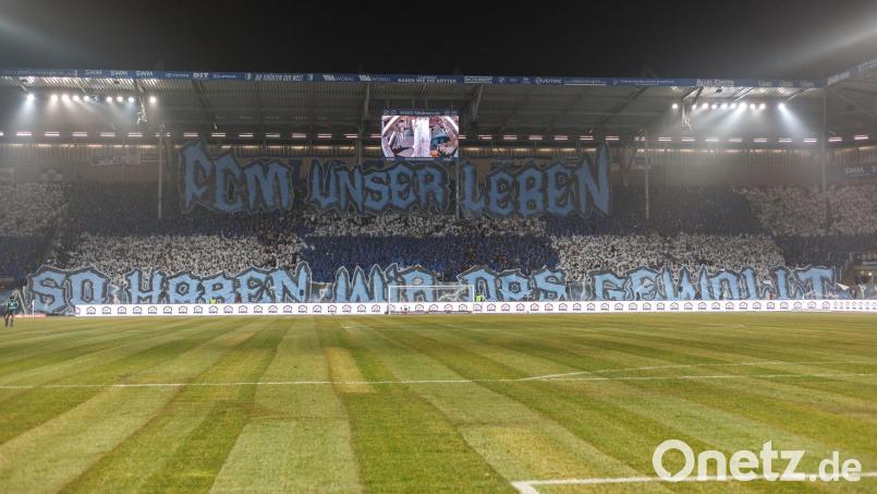 Bei dem Fußballspiel zwischen dem 1. FC Magdeburg und Dynamo Dresden wurden 64 Polizisten verletzt. Bild: Andreas Gora/dpa