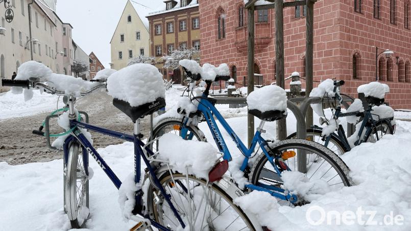 Am Montag herrschte kein Fahrradwetter in Sulzbach-Rosenberg. Bild: Petra Hartl