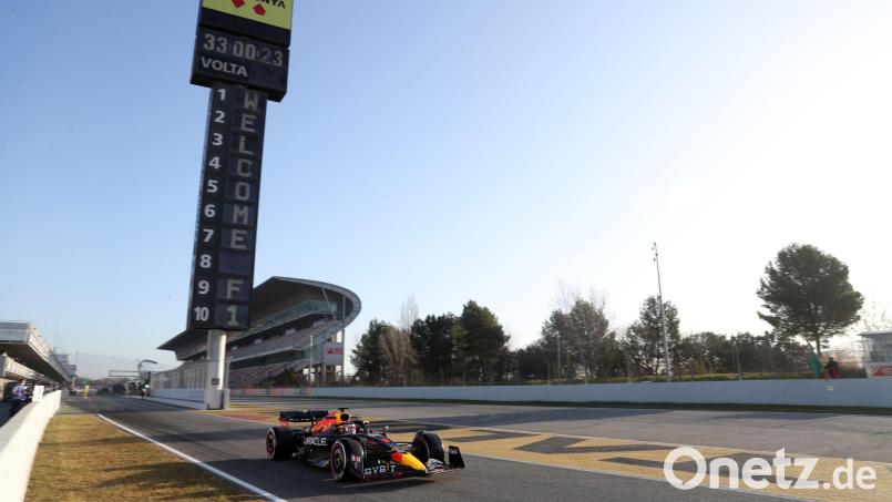 So sieht der Circuit de Barcelona-Catalunya mit einem Rennwagen aus. (Archivbild) Bild: Bradley Collyer/PA Wire/dpa