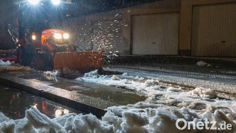 In Franken schneit es seit Sonntag heftig. Bild: Stefan Puchner/dpa