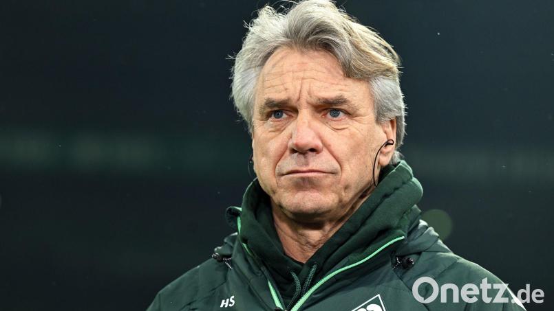 Hat derzeit wenig zu lachen: Werder-Cheftrainer Horst Steffen. Bild: Carmen Jaspersen/dpa