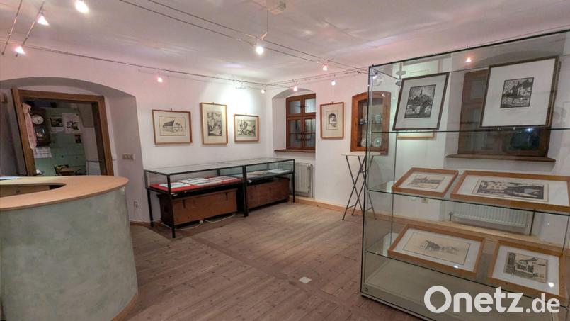 Etwa 30 Exponate zählt die Sonderausstellung im Kemnather Museum mit Werken von Gottlieb Scharff. Bild: Rainer Sollfrank