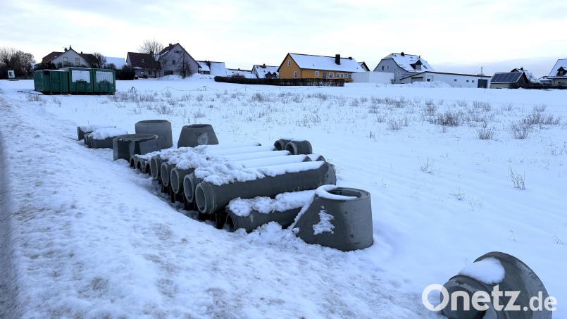 Hier im neuen Baugebiet "Bei der Ziegelhütte" werden 17 Parzellen vergeben. Der Gemeinderat legte jetzt die Kriterien fest. Bild: ge