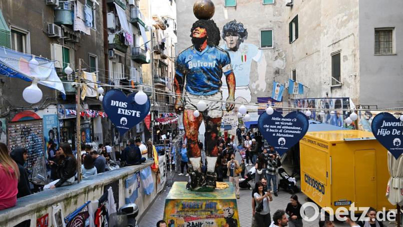 Neapel gestaltet Madonna-Gedenkstätte um (Foto-Archiv). Bild: Arne Dedert/dpa