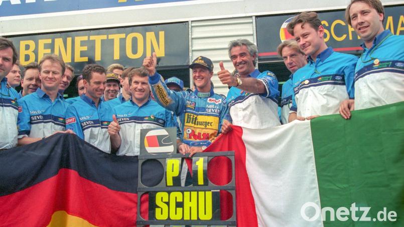 1994 war ein legendäres Jahr in der Geschichte der Formel 1. Netflix beleuchtet es in der Doku „Schumacher '94“. (Archivbild) Bild: Harry Melchert/dpa