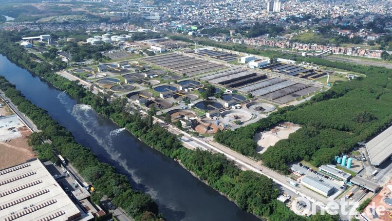 Die größte Kläranlage Südamerikas wird massiv ausgebaut. Eine wichtige Rolle spielt dabei die Oberpfälzer Huber SE mit Sitz in Berching (Landkreis Neumarkt). Bild: Huber SE