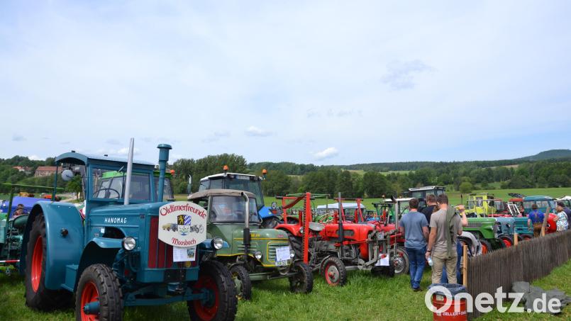Die Oldtimerfreunde begrüßten eingangs die Besucher mit dem Oldtimer-Hanomag. Bild: gi
