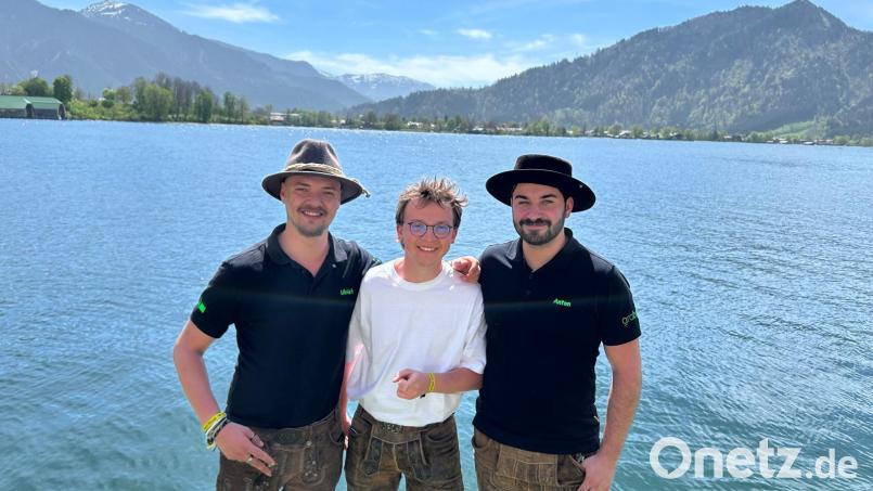 Lukas Spiesl, Lukas Gimpl und Felix Göldner (von links) am Tegernsee. Bild: HKV Köfering