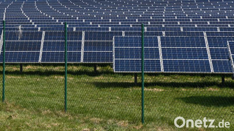 Der drei Hektar große Solarpark Thurndorf soll auf bisher landwirtschaftlich genutzter Fläche an der Kreisstraße NEW 43 zwischen Thurndorf und Troschenreuth in Höhe des Weilers Oberaichamühle entstehen. Doch aus dem Marktrat gibt es noch Bedenken. Symbolbild: sche