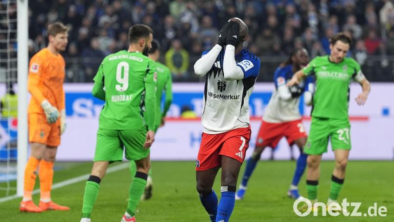 Wegen eines Fehlverhaltens suspendiert: Jean-Luc Dompé vom HSV. (Archivbild) Bild: Marcus Brandt/dpa