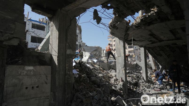 Zerstörte Häuser im Gazastreifen. (Archivbild) Bild: Jehad Alshrafi/AP/dpa
