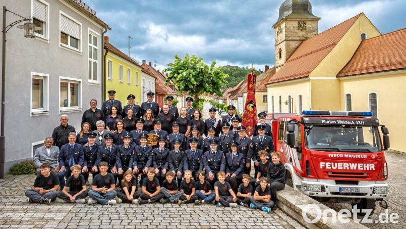 Die Waldecker Feuerwehr feiert 150. Geburtstag. Verantwortliche und Mitglieder freuen sich auf das Festwochenende mit hoffentlich vielen Gästen. Bild: Kerstin Wegmann