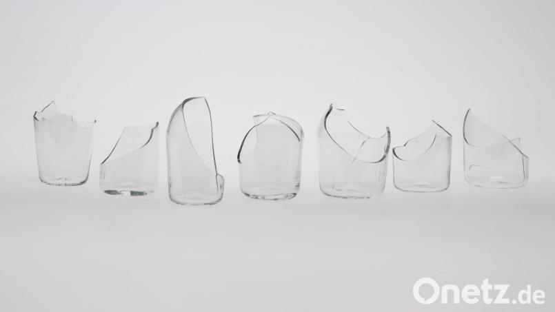 Louise Lang, Bruchwelle, 2025, ofengeblasenes Glas. Bild: Louise Lang/exb