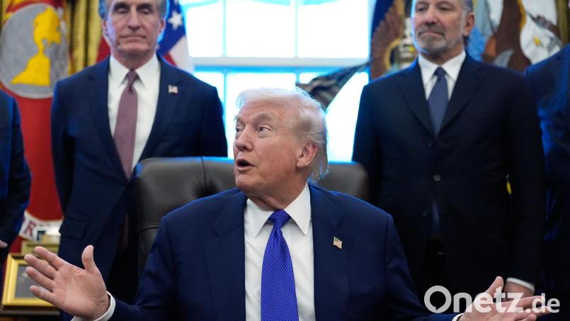 Für die Reserve werden zunächst zwölf Milliarden Dollar bereitgestellt, wie Donald Trump ankündigte. Bild: Alex Brandon/AP/dpa