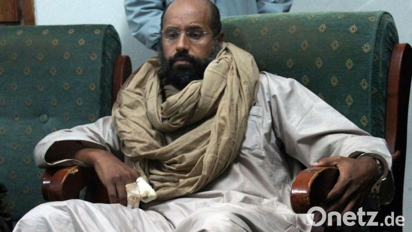 Saif al-Islam war 2021 nach langer Abwesenheit wieder in Libyen aufgetaucht. (Archivbild) Bild: Ammar El-Darwish/AP/dpa