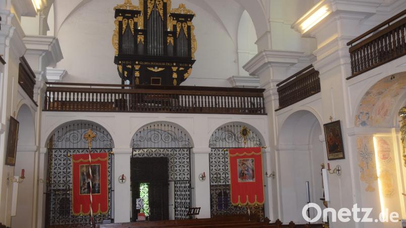 Die über 300 Jahre alte Orgel in St. Quirin wird bei der Sanierung bis zu 80.000 Euro Kosten verursachen. Bild: fz