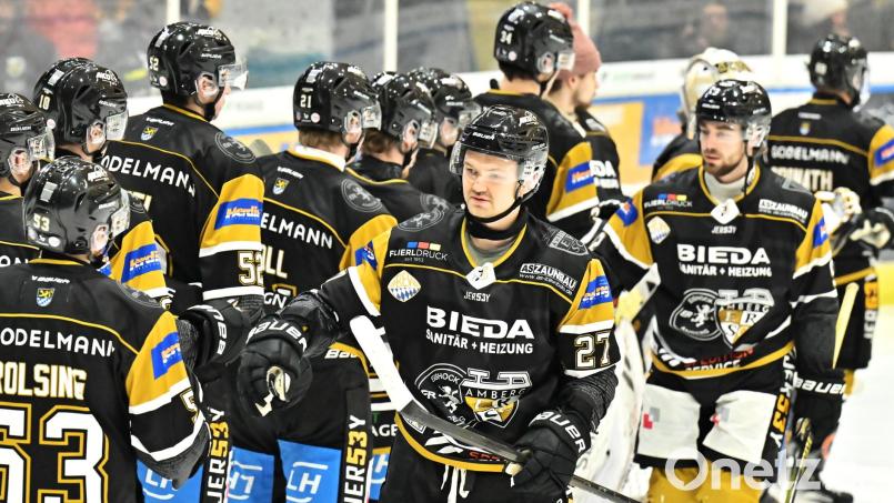 Der ERSC Amberg legte einen perfekten Start in die Abstiegsrunde der Eishockey-Bayernliga hin. Bild: Hubert Ziegler