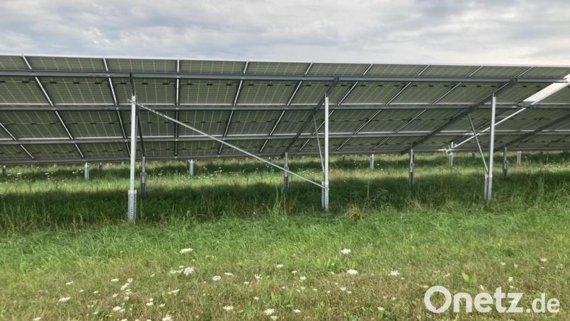 Dunkle Wolken über dem Solarpark: Hier in Luhe-Wildenau wird deutlich, wie sehr der Netzausbau dem Ausbau der erneuerbaren Energien hinterher hinkt - auch in der Oberpfalz. Bild: olr