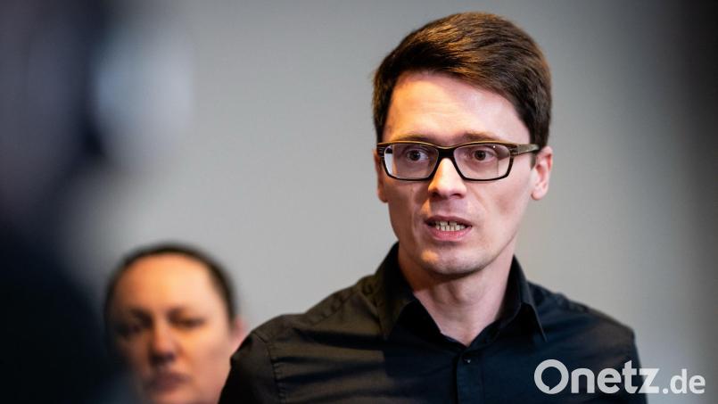 Der Thüringer Linksfraktionschef Christian Schaft spricht von einer „Zufallsmehrheit“. (Archivbild) Bild: Jacob Schröter/dpa