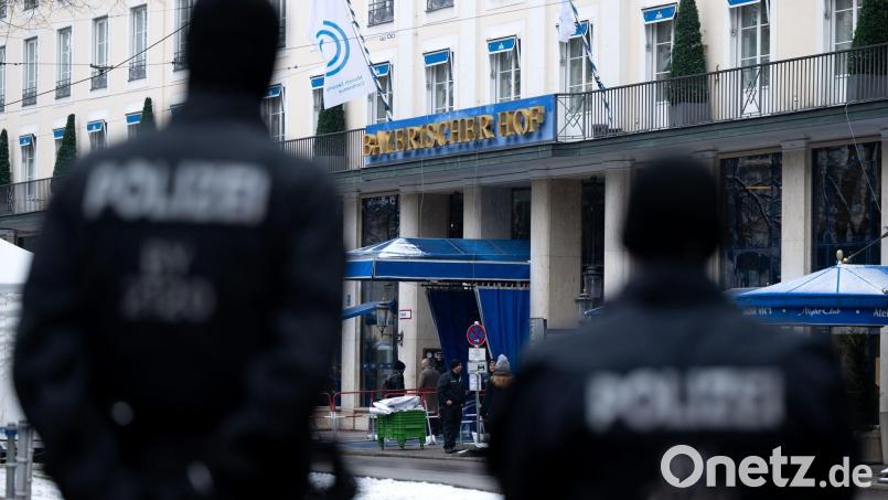 Für die Polizei bedeutet die Sicherheitskonferenz immer einen Großeinsatz. (Archivbild) Bild: Sven Hoppe/dpa