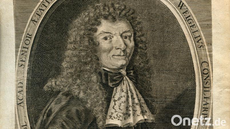 Der berühmte Sohn der Stadt Weiden: Erhard Weigel (1625–1699), Universalgenie und Bildungsreformer. Archivbild: Stadtarchiv Weiden