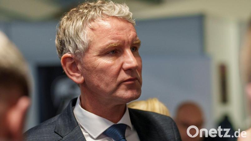 Die Stadt Lindenberg plant ein Redeverbot für AfD-Politiker Höcke. (Archivbild) Bild: Andreas Arnold/dpa