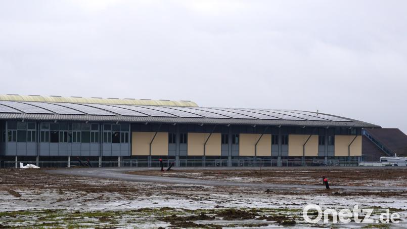 Der Reitsport wird auf Gut Matheshof in Kreuth weiter ausgebaut: Neben der Ostbayernhalle entsteht gerade eine Rennbahn für Islandpferde. Bild: jut