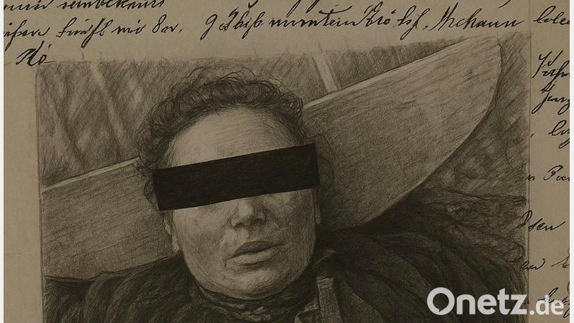 Die Tote aus dem Regen konnte zunächst nicht identifiziert werden. Bild: KI-generiert mit Material des Staatsarchivs Amberg