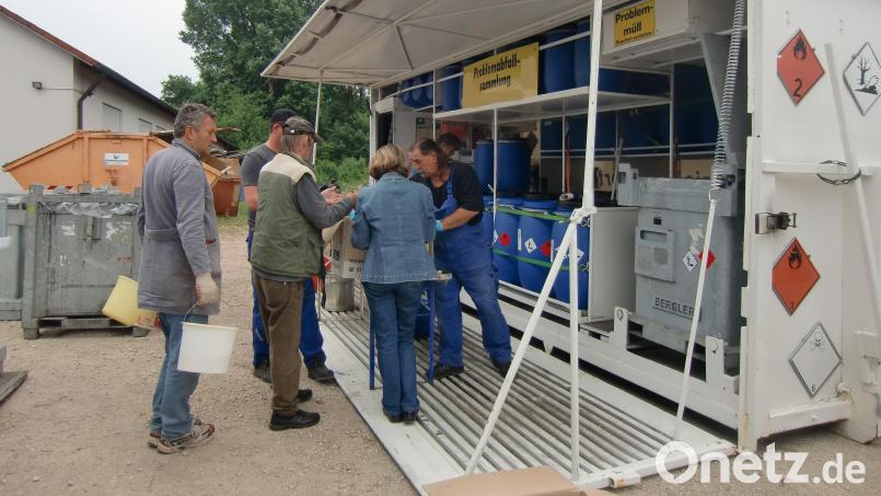 Die Sammelstation für Problemmüll befindet sich im Wertstoffhof Industriegebiet Nord. Sie ist am 28. Februar geöffnet. Bild: Firma Bergler