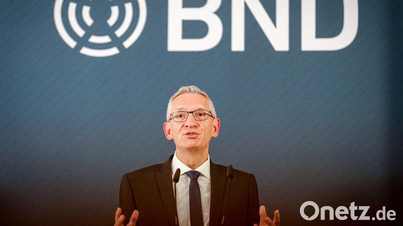 BND-Chef Jäger erwartet einen anderen Umgang mit hybriden Angriffen aus Russland. (Archivbild) Bild: Kay Nietfeld/dpa