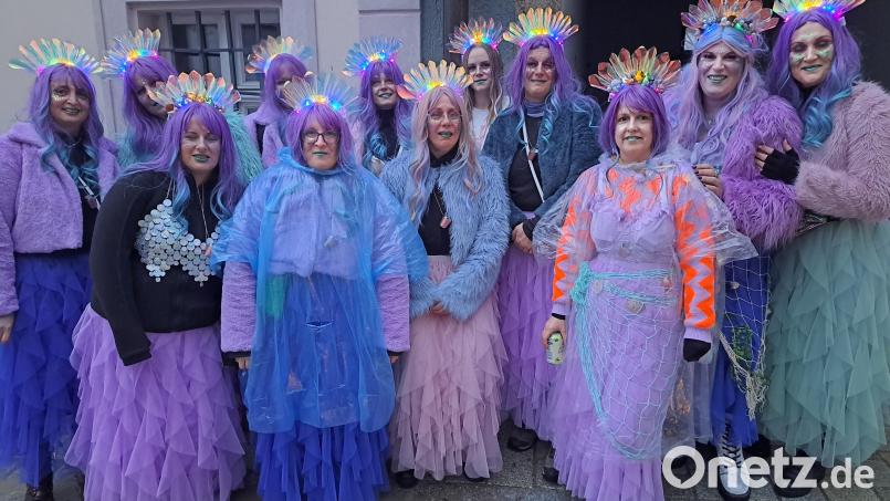 Ob die Nixen zum Weiberfasching extra aus der Schwarzach entstiegen waren? Bild: wel
