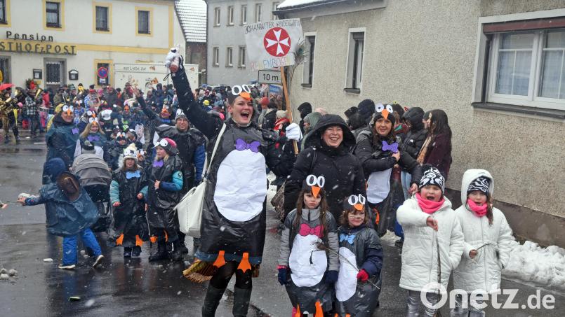Spaß ist Trumpf beim Faschingszug in Plößberg. Bild: Rudi Gebert
