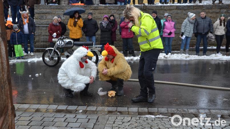 Festgefroren: Die Hühner waren froh, wieder von der Stange loszukommen. Bild: gi