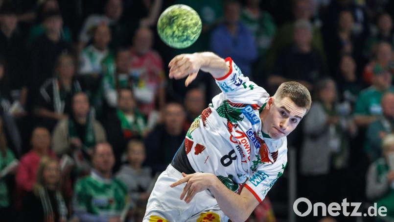 Manuel Zehnder gab gegen GOG sein Comeback für den SC Magdeburg. (Archivbild) Bild: Andreas Gora/dpa