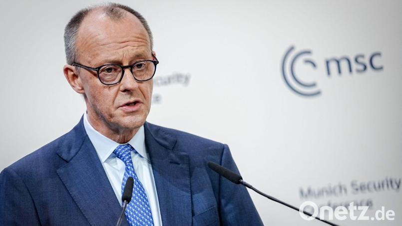 Der Kanzler mit seiner Rede in München erheblich dazu beigetragen, dass nun intensiv über eine europäische nukleare Abschreckung diskutiert wird. Bild: Kay Nietfeld/dpa