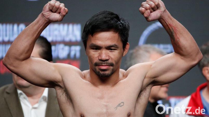 Die philippinische Box-Ikone Manny Pacquiao steigt erneut in den Ring. Bild: John Locher/AP/dpa