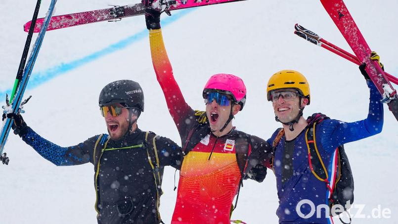 Der Russe Nikita Filippow (l.) holte bei Olympia eine Medaille. Bild: Michael Kappeler/dpa