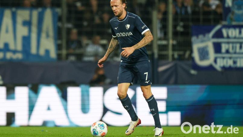 Kevin Vogt machte sein bislang letztes Spiel für den VfL Bochum am 27. September 2025 gegen Fortuna Düsseldorf (Archivbild). Bild: Christoph Reichwein/dpa
