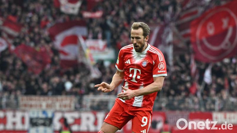 Einer für den FC Barcelona? Noch schießt Harry Kane seine Tore für den FC Bayern München. (Archivbild) Bild: Carmen Jaspersen/dpa
