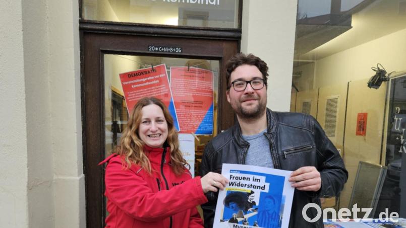 Kathrin Birner (stellvertretende Vorsitzende PunK e.V.) und Stefan Dietl (Vorsitzender Verdi Sulzbach-Rosenberg). Bild: Kathrin Birner