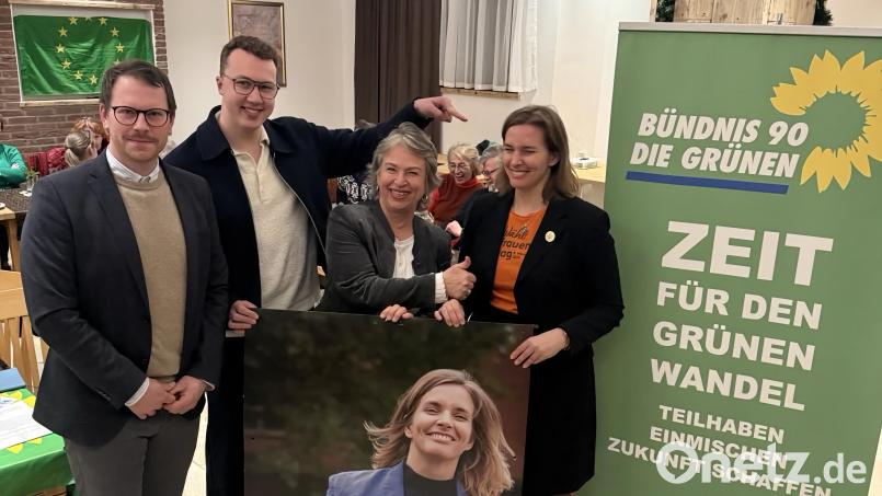 Laura Weber beim politischen Aschermittwoch der Grünen in Weiden. Bild: Anna Pschierer