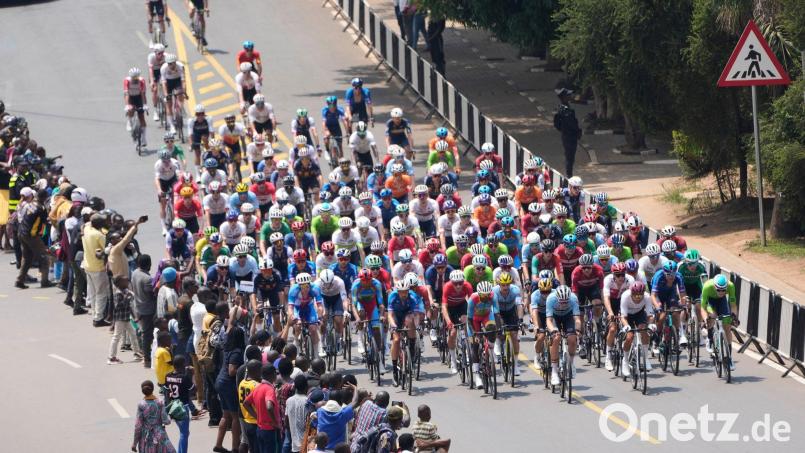 Im vergangenen Jahr fand die Straßenrad-WM in Ruanda statt. (Archivbild) Bild: Jerome Delay/AP/dpa