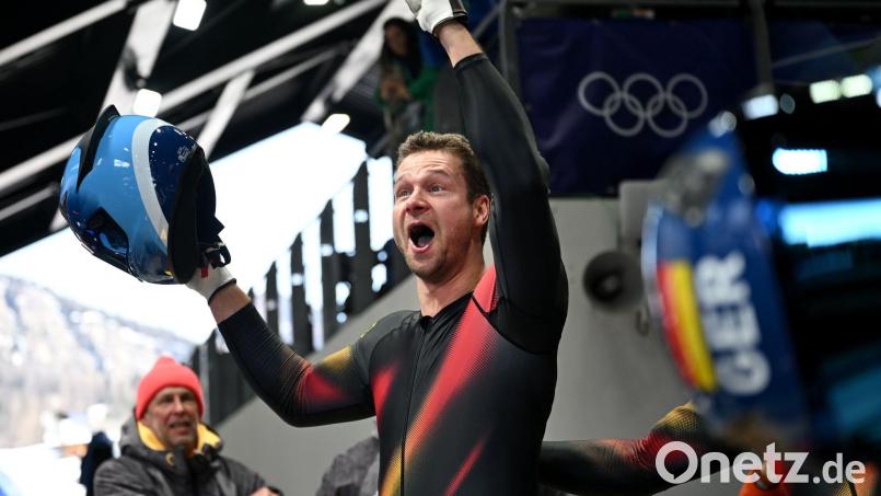 Bewies auch turnerische Fähigkeiten: Johannes Lochner. Bild: Robert Michael/dpa