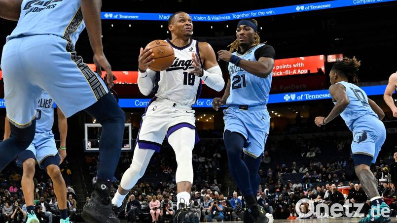 Russell Westbrook und die Sacramento Kings beenden ihre Niederlagen-Serie. Bild: Brandon Dill/AP/dpa
